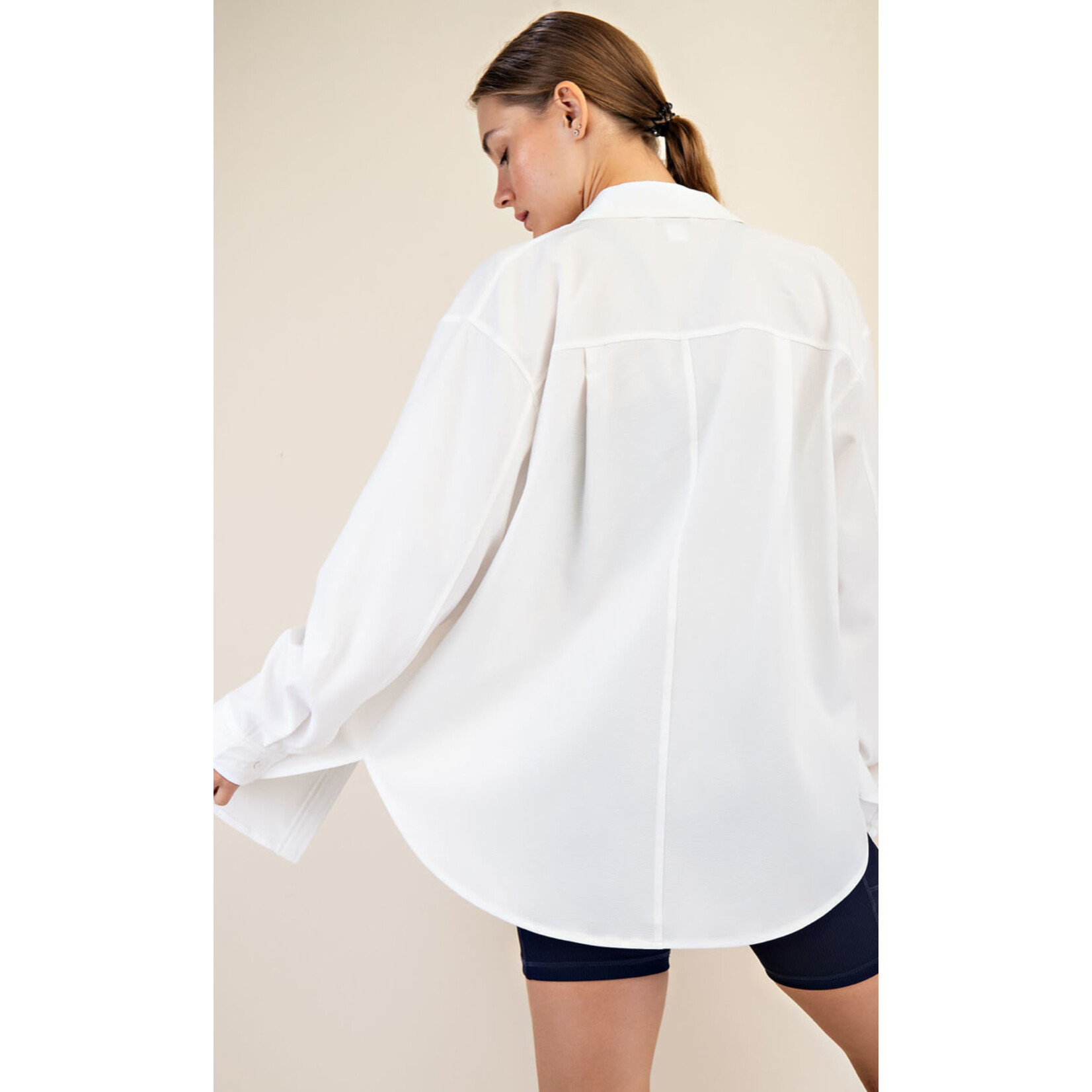CrinkleOversized Shirt