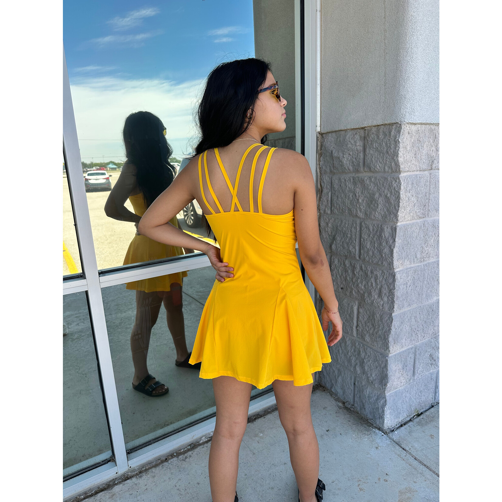 Square Neckline Dress