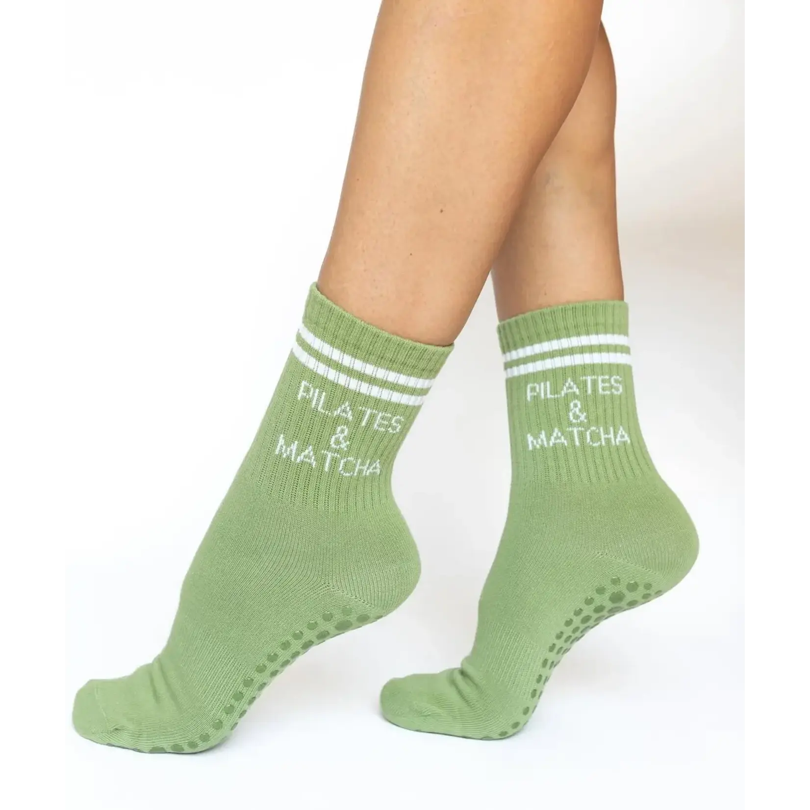 Pilates&Matcha Grip Sock
