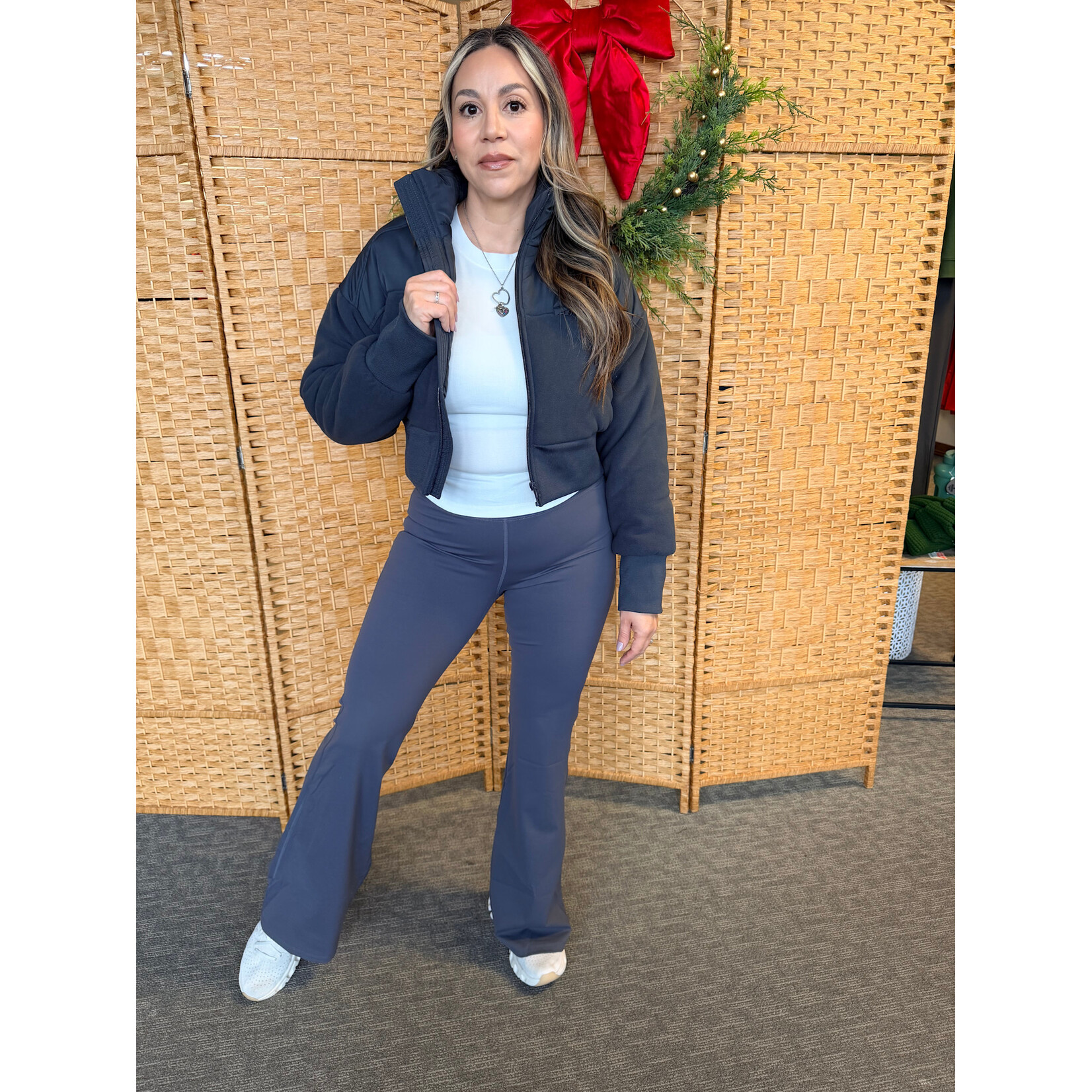 Ruched Flare Leggings