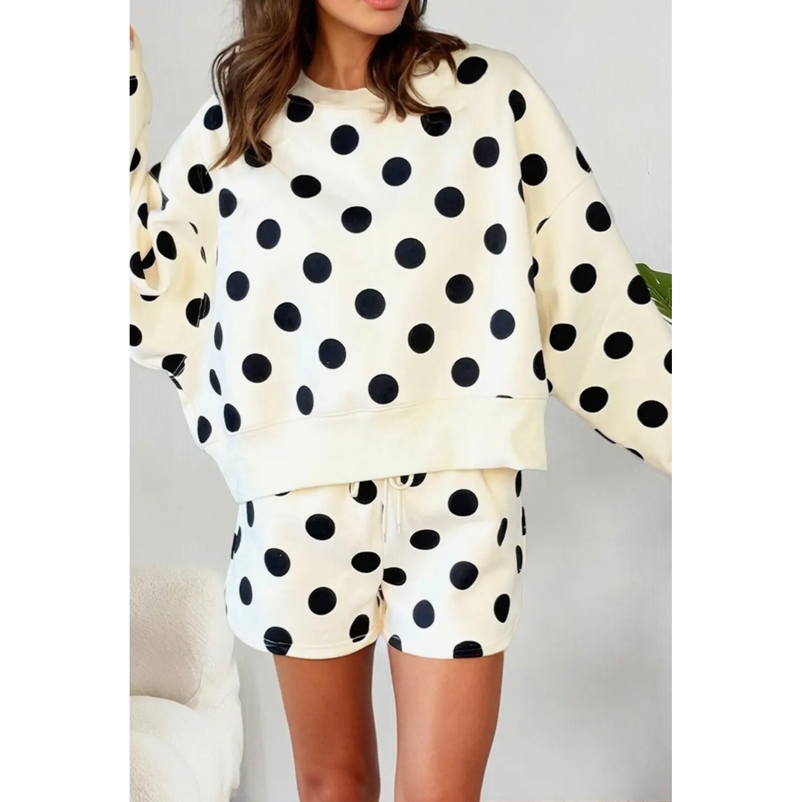 Las Polka Dot Short Set