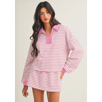 Collared L/S Skirt Set