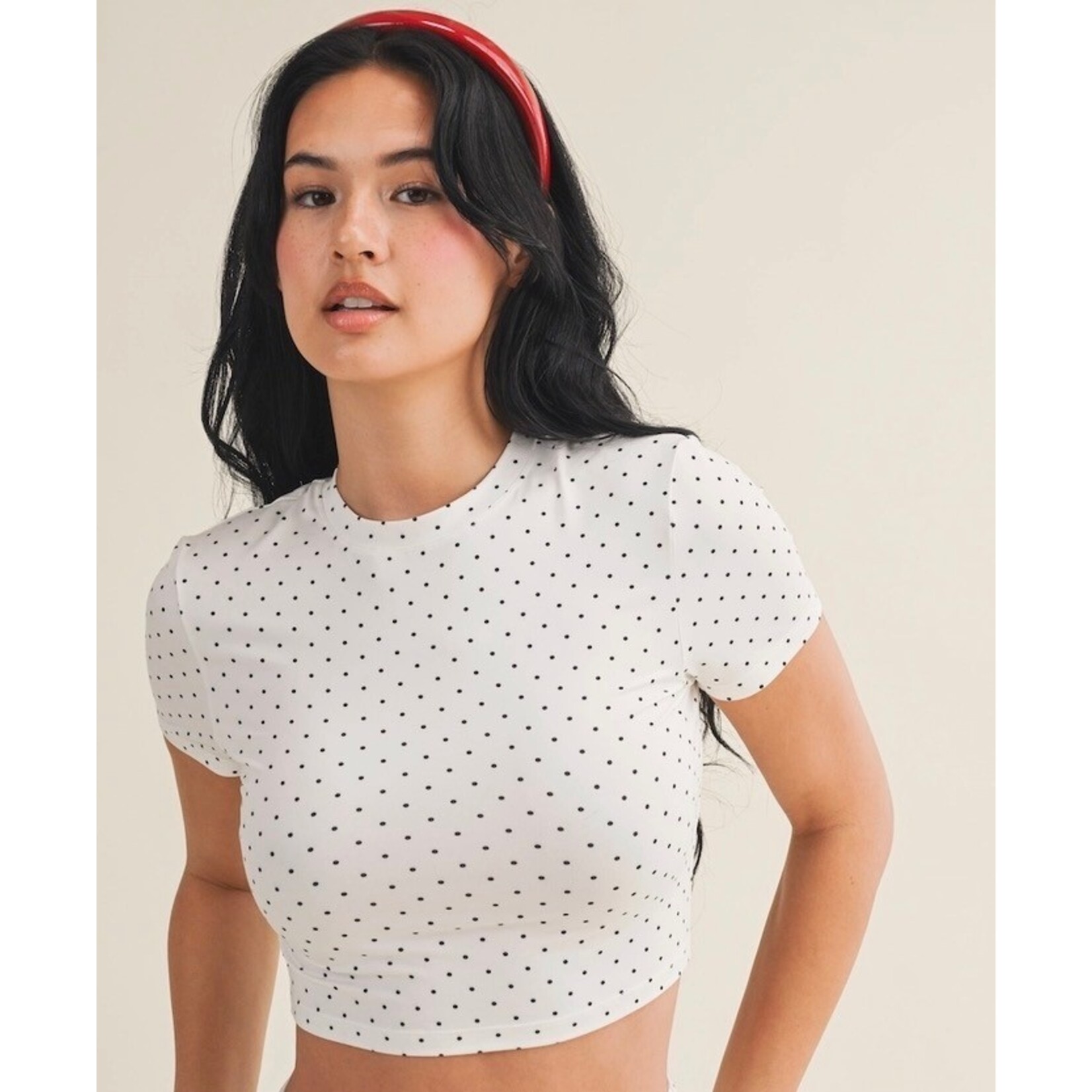 Polka crewneck