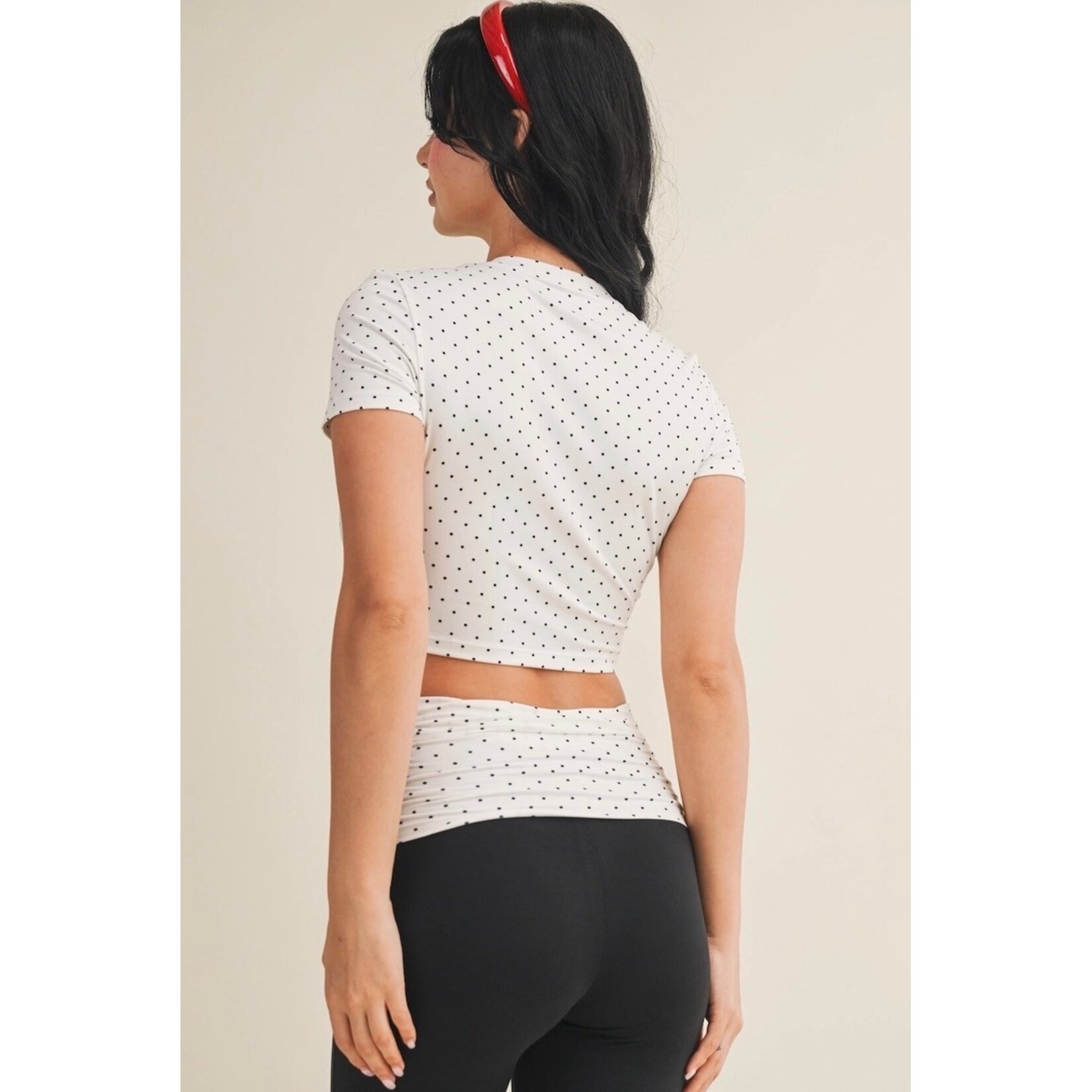 Polka crewneck
