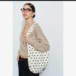 Polka tote bag
