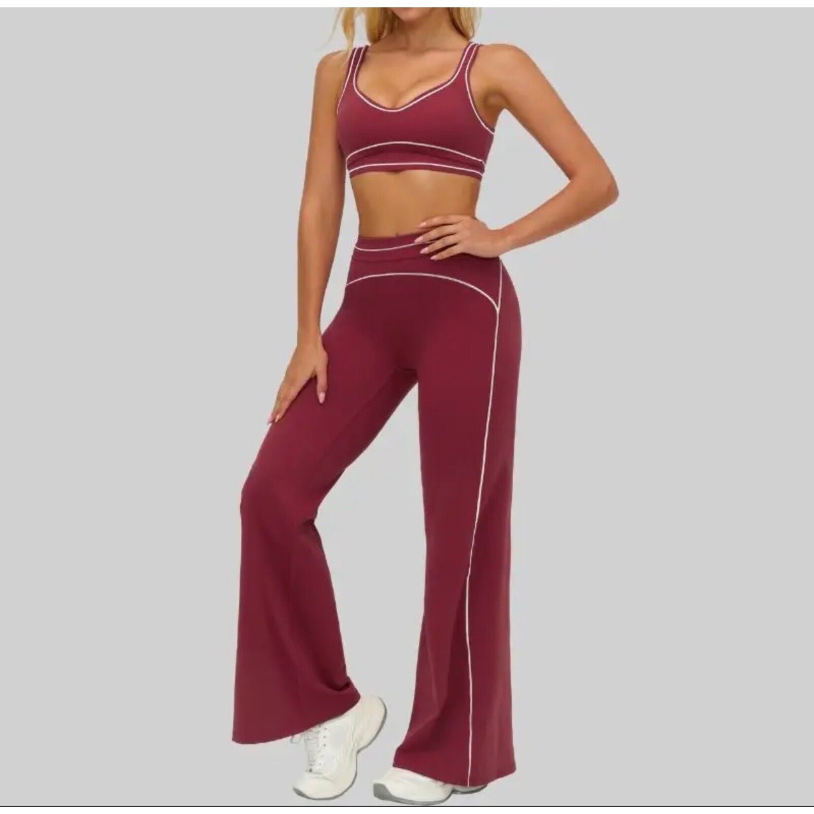 Contrasting 2-Piece Set