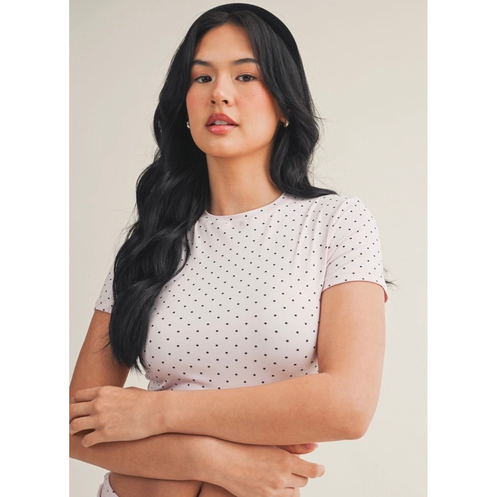 Polka crewneck