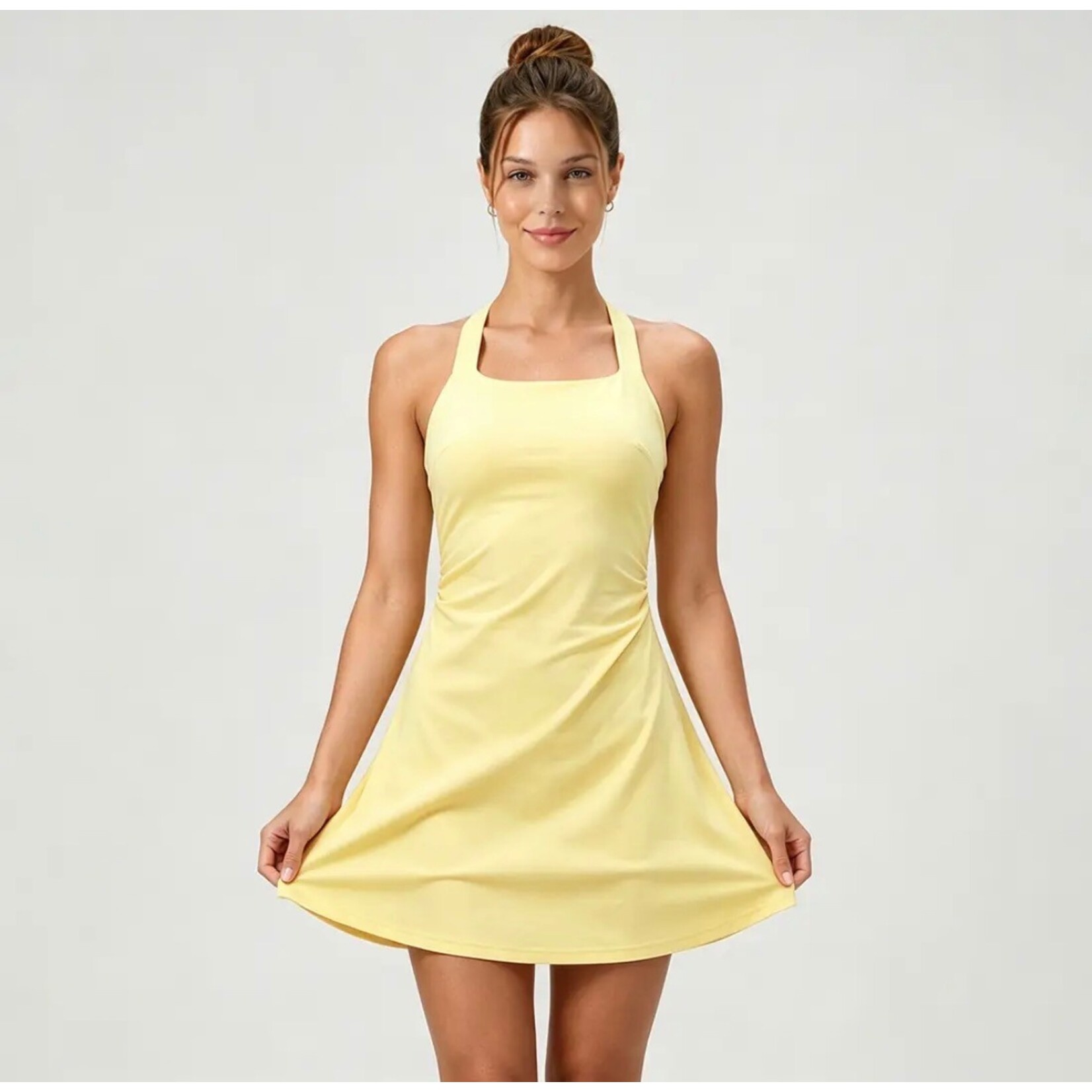A-line halter tennis dress