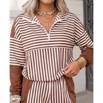 Striped Pullover Set
