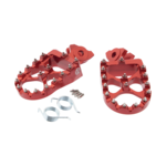 Aluminium Foot Pegs Extra wide Red - Talaria/Sur-Ron/Segway