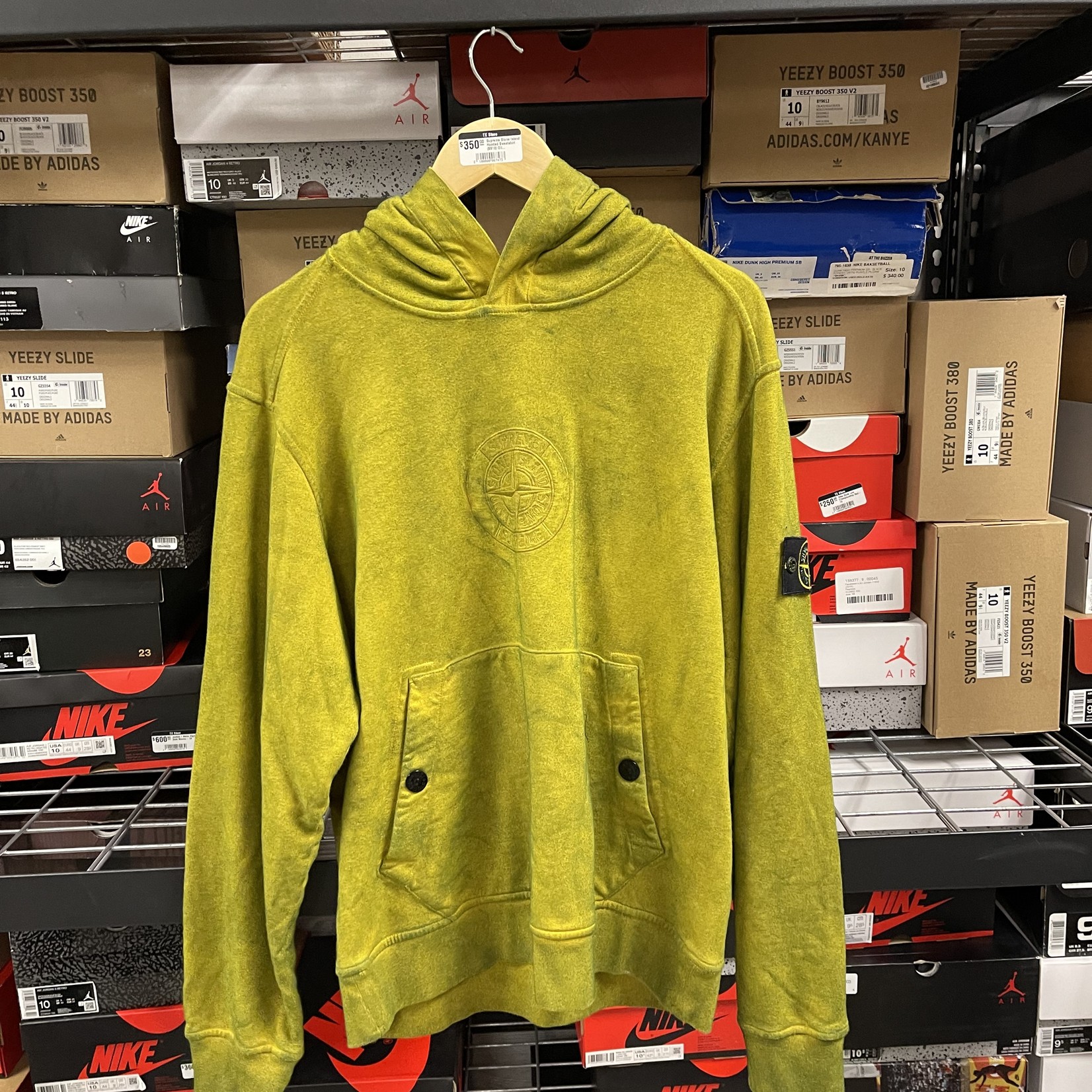 Supreme Stone Island Hooded Sweatshirt (SS19) Olive (Pre-Owned) Size M