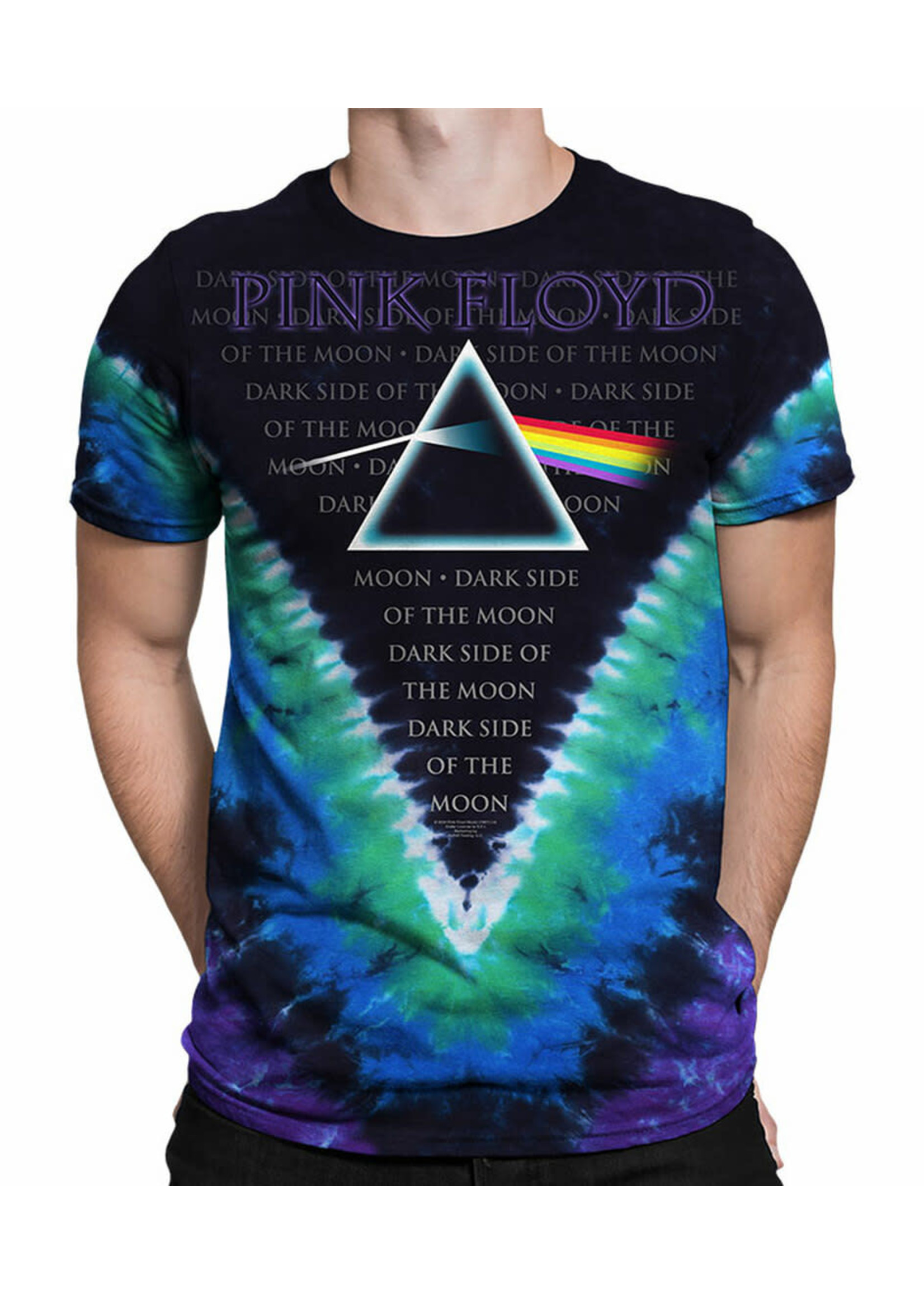 Liquid Blue Pink Floyd Dark Side V Tie-Dye