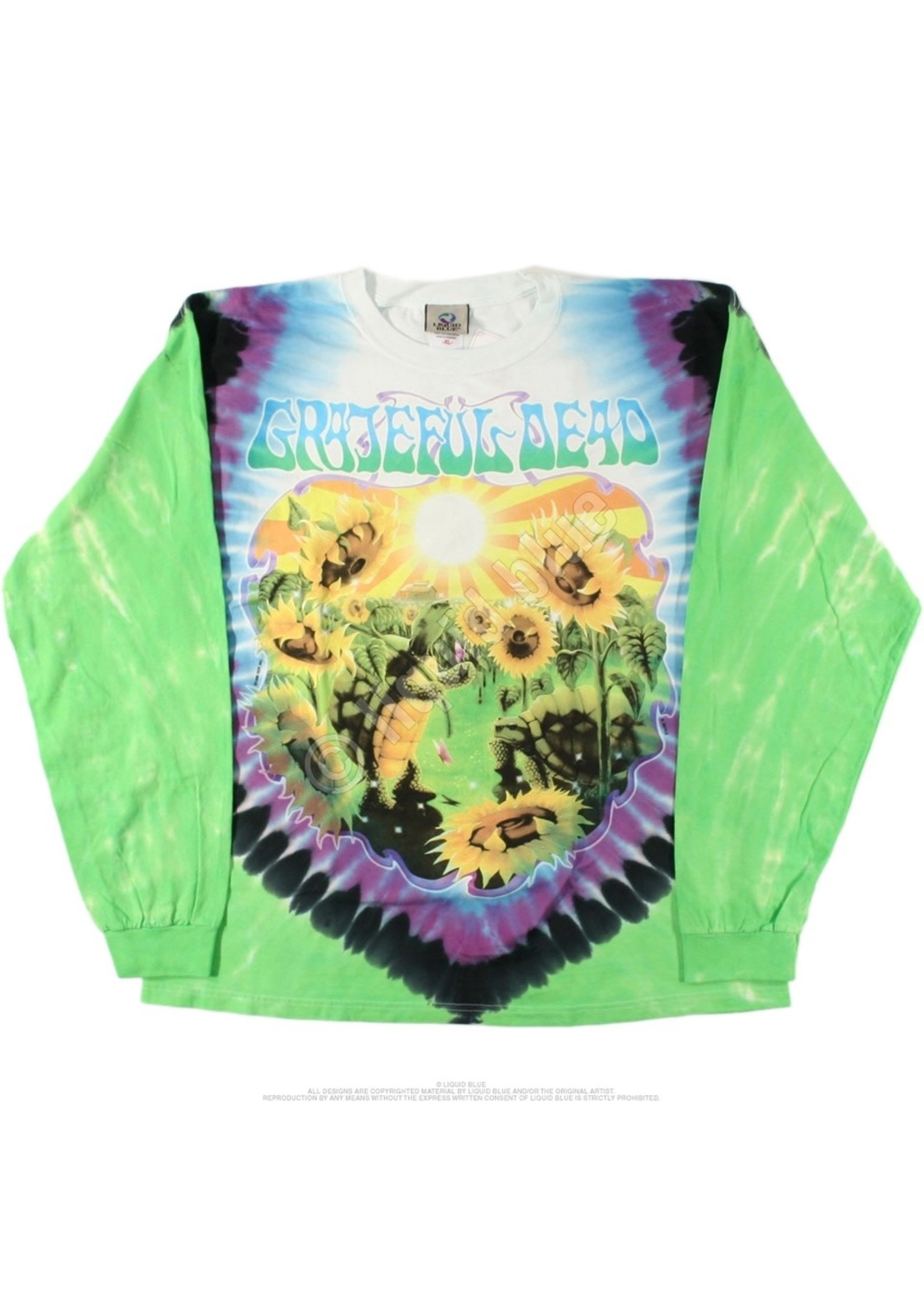 Liquid Blue Grateful Dead Sunflower Terrapin Tie-Dye Long Sleeve