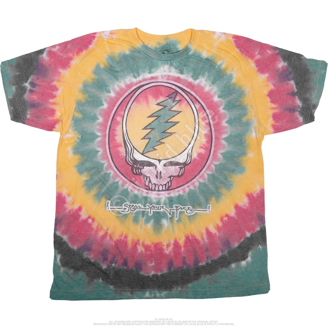 Grateful Dead Vintage Seasons of The Dead Poly-Cotton Tie-Dye T-Shirt