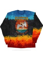 Liquid Blue Led Zeppelin Icarus 1975 Tie-Dye Long Sleeve