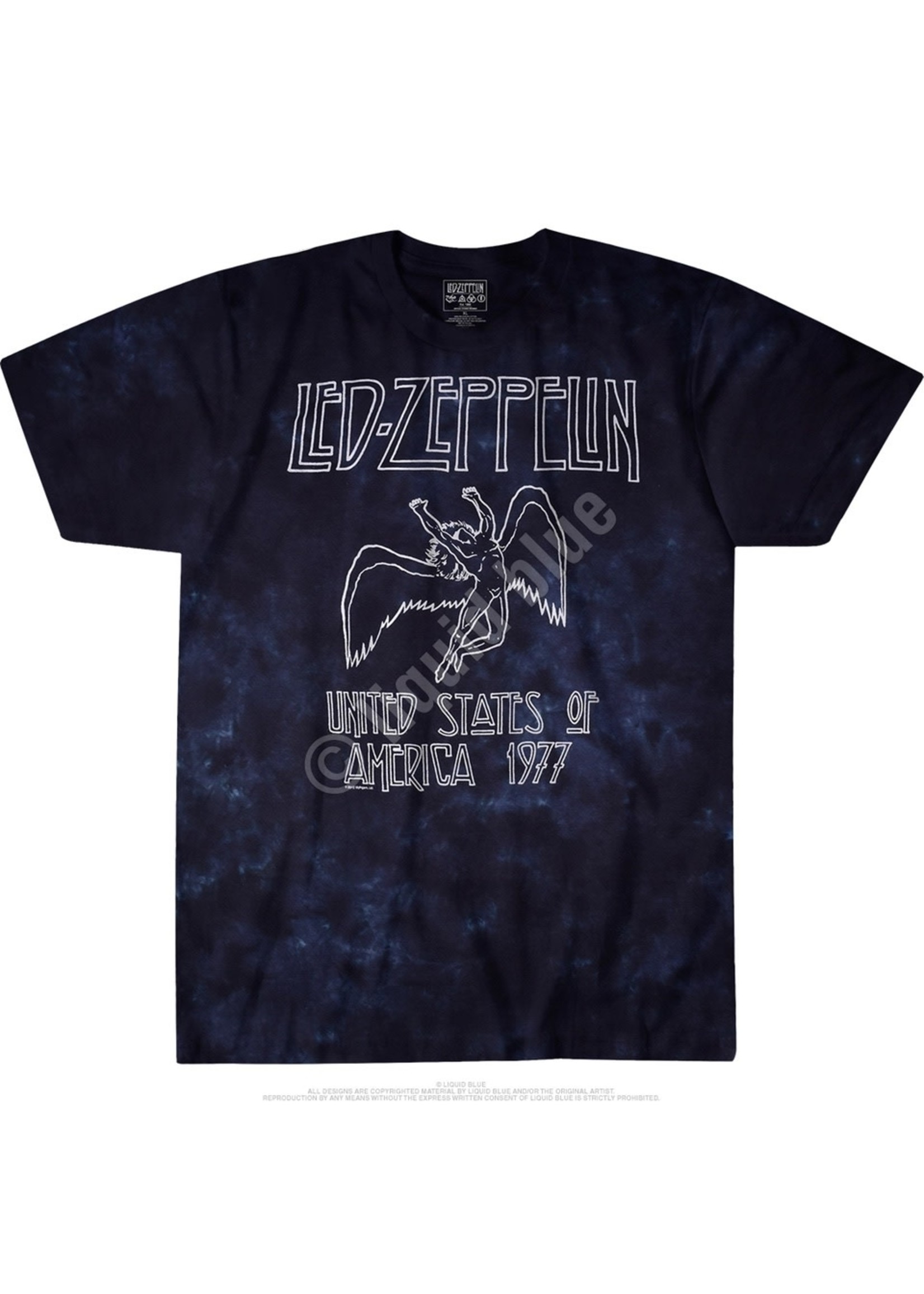 Liquid Blue Led Zeppelin USA Tour 77' Tie-Dye