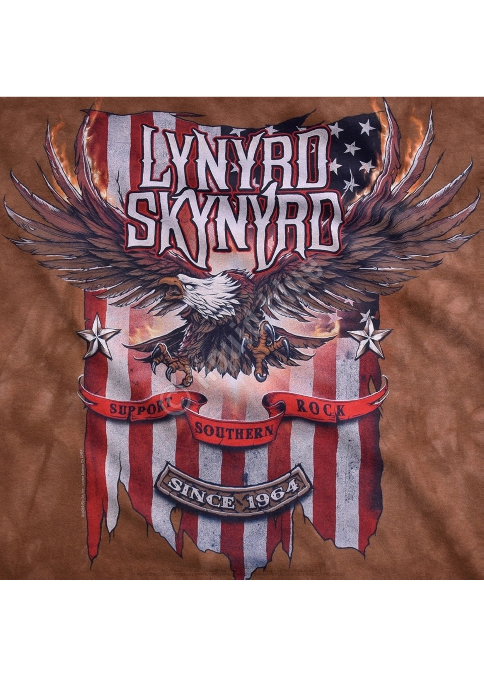 Liquid Blue Lynyrd Skynyrd Support Southern Rock Tie-Dye