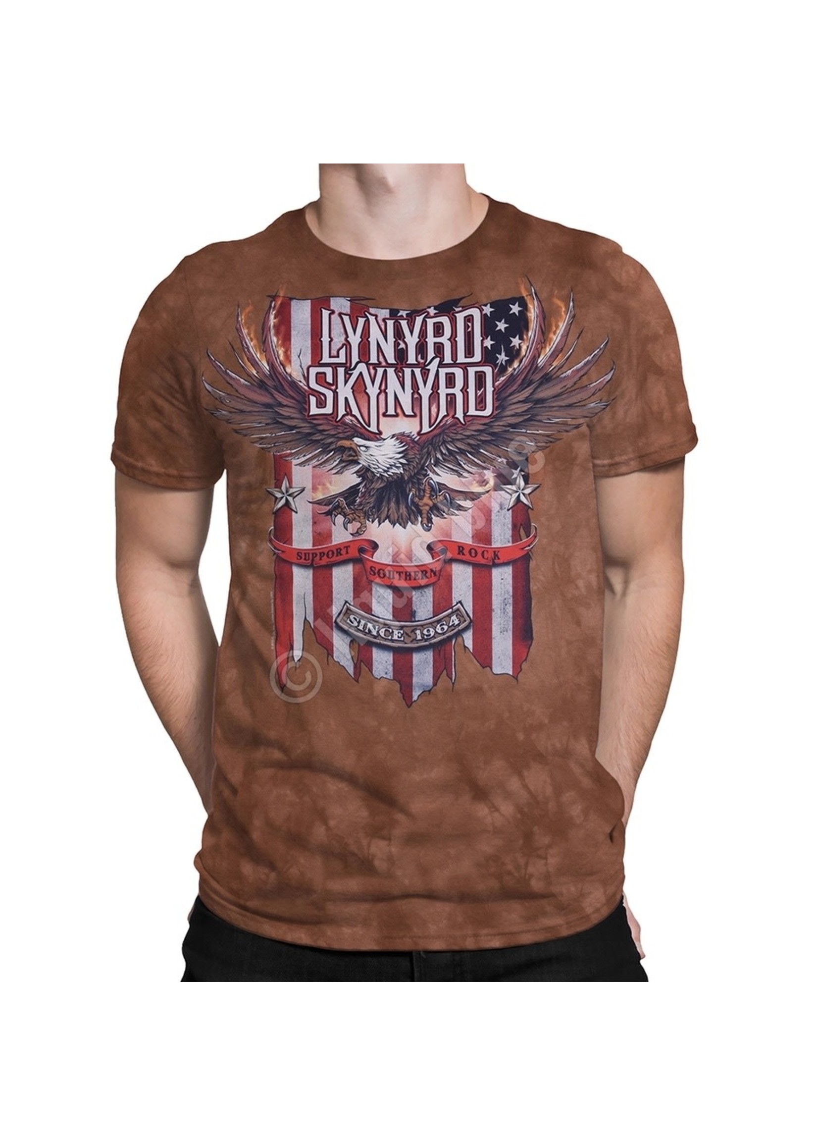 Liquid Blue Lynyrd Skynyrd Support Southern Rock Tie-Dye