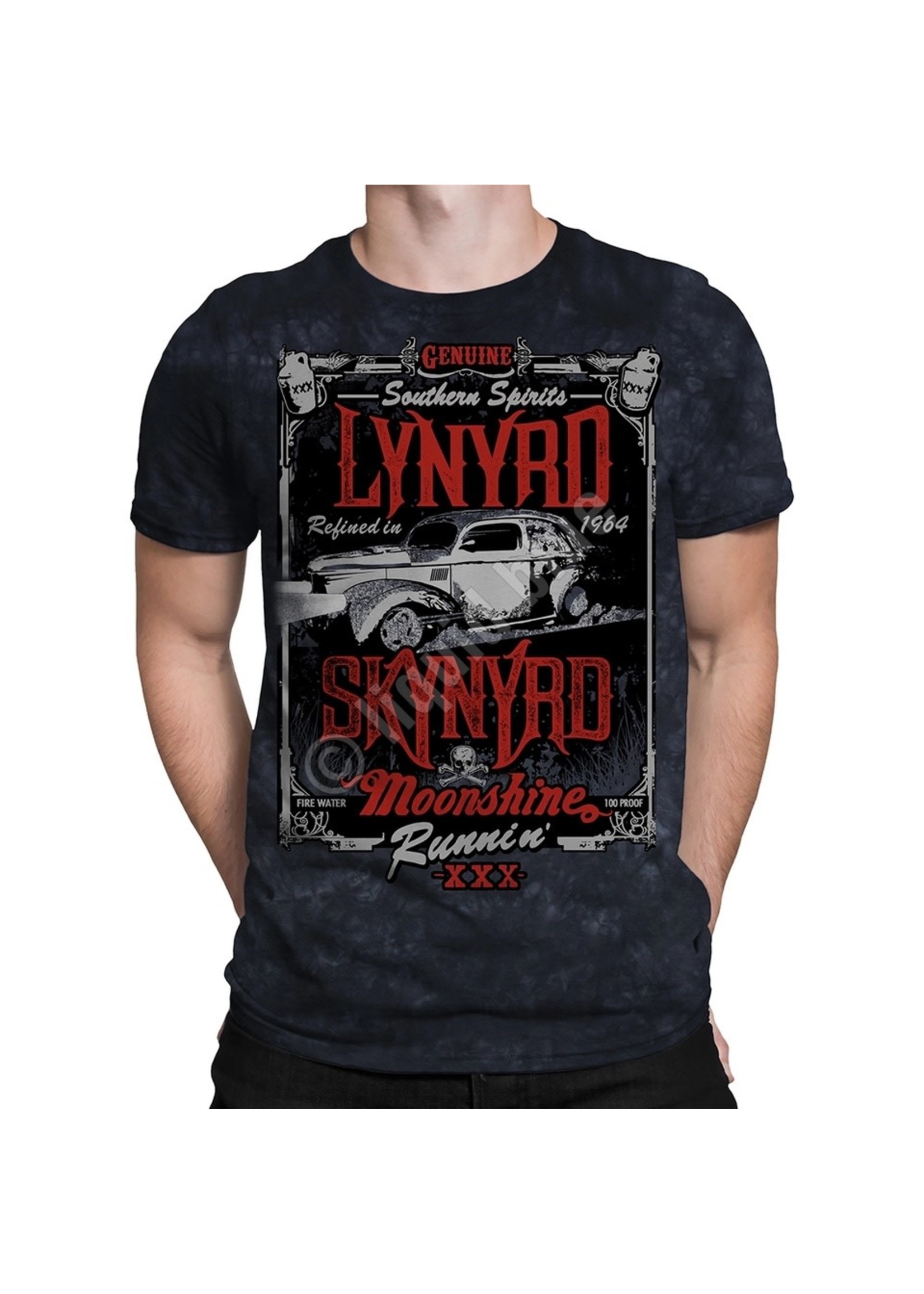 Liquid Blue Lynyrd Skynyrd Moonshine Runnin' Tie-Dye