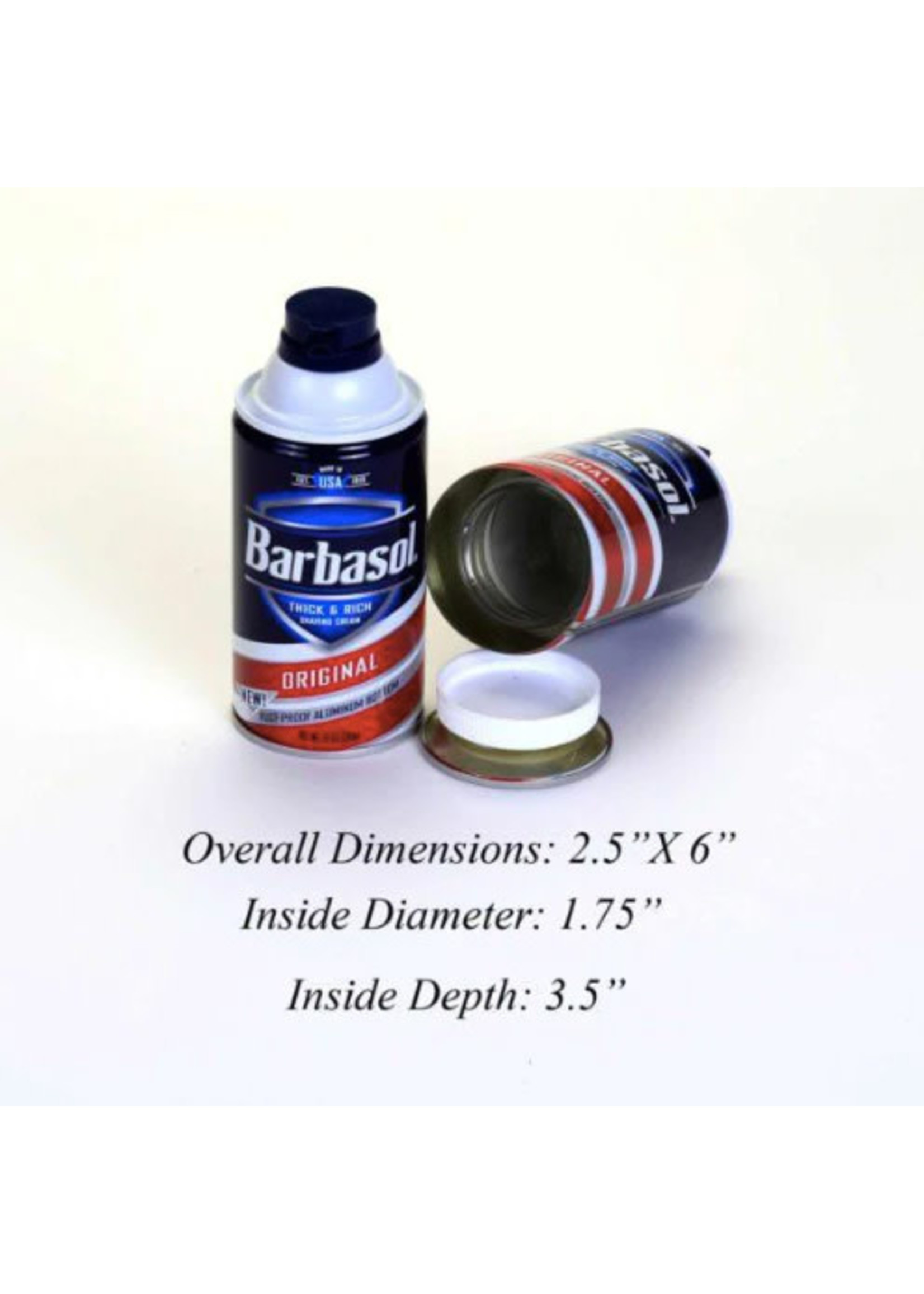 Safe Can Barbasol Shaving Cream Hidden Storage