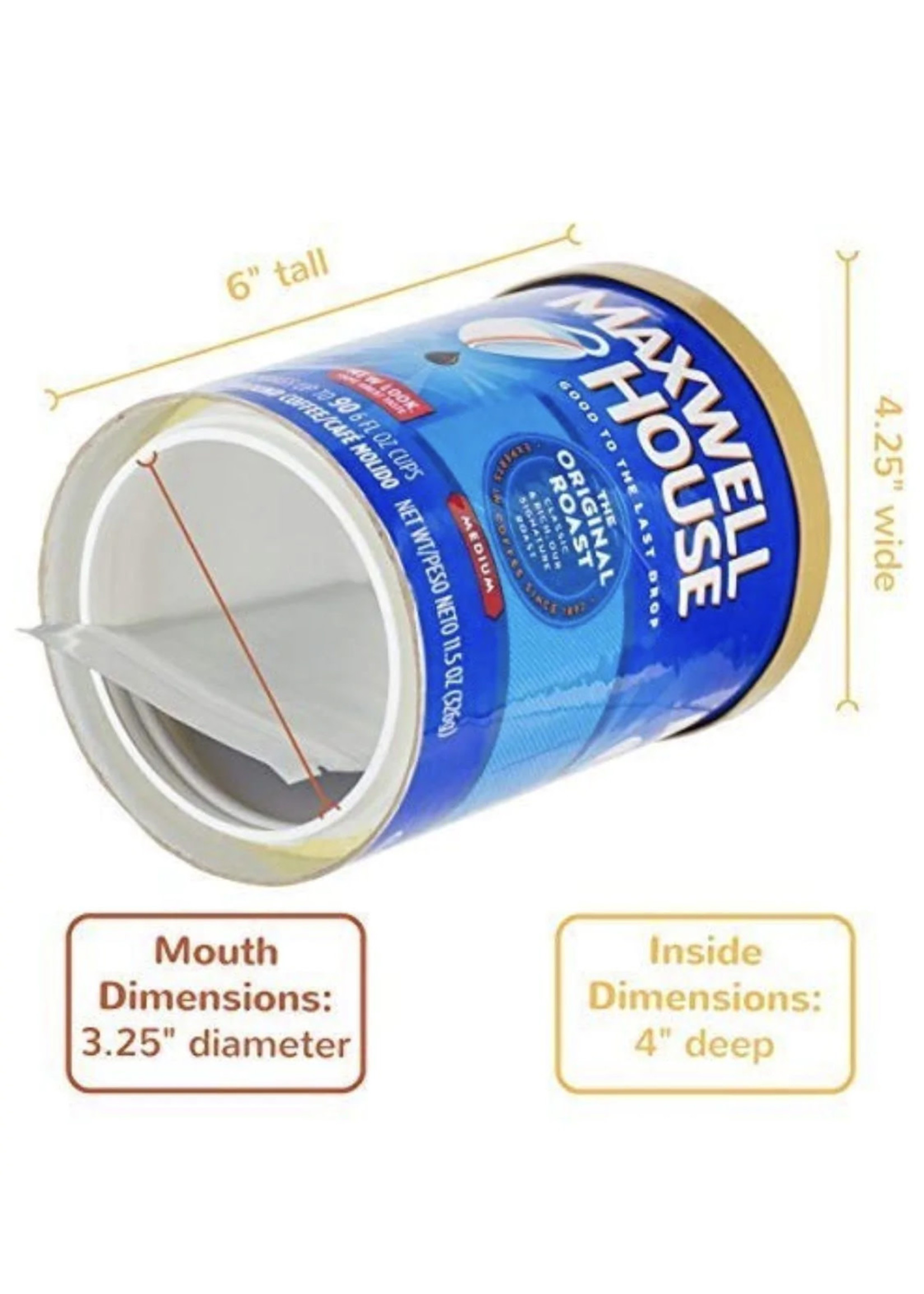 Safe Can Maxwell House Coffee Hidden Storage