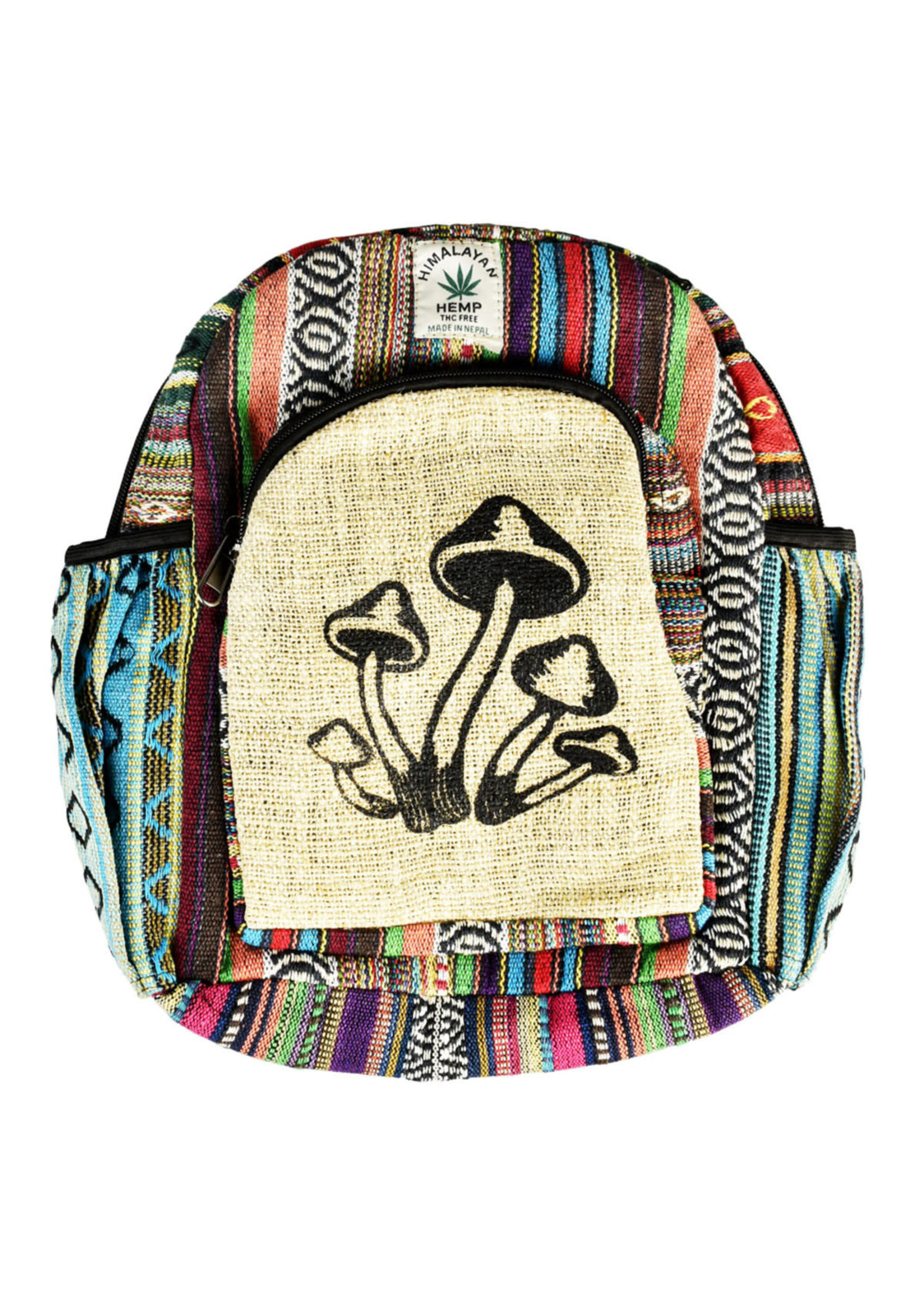 Threadheads ThreadHeads Himalayan Hemp Mushrooms Mini Backpack | 10"x11"