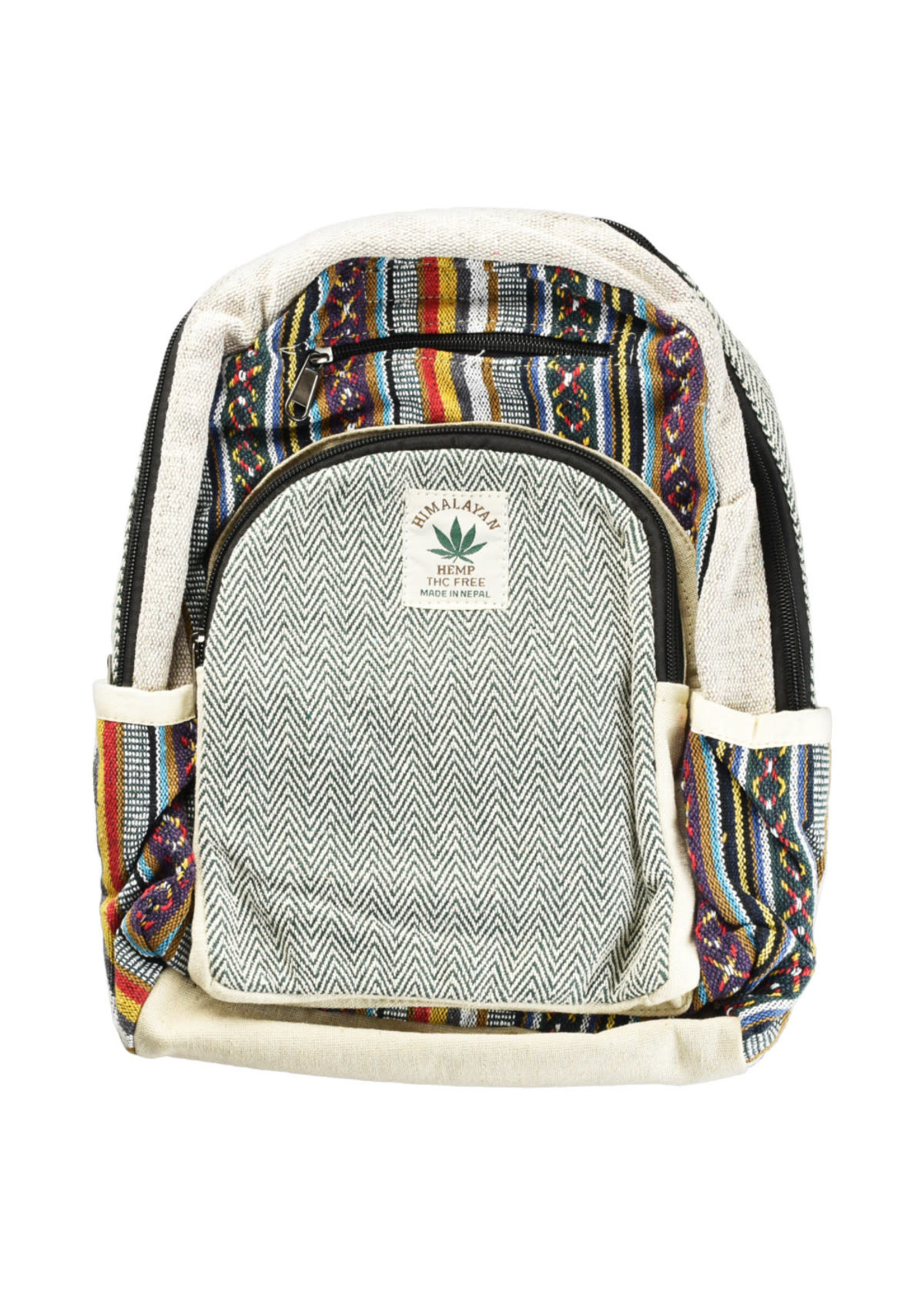 Threadheads ThreadHeads Himalayan Hemp Rainbow Southwestern Backpack | 9" x 12"