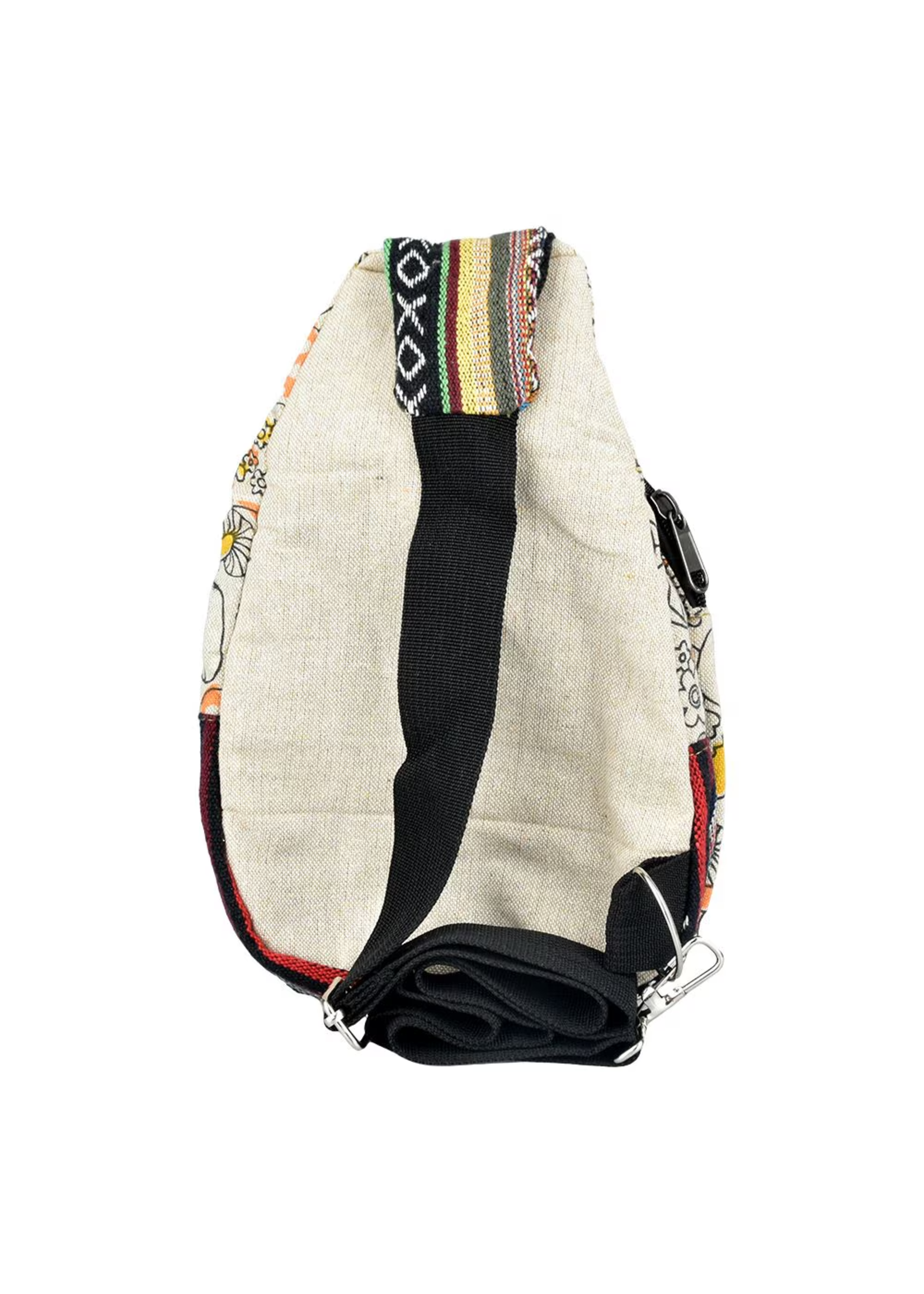 Threadheads Threadheads Himalayan Hemp Garden Mushrooms Sling Pack | 9"x8"