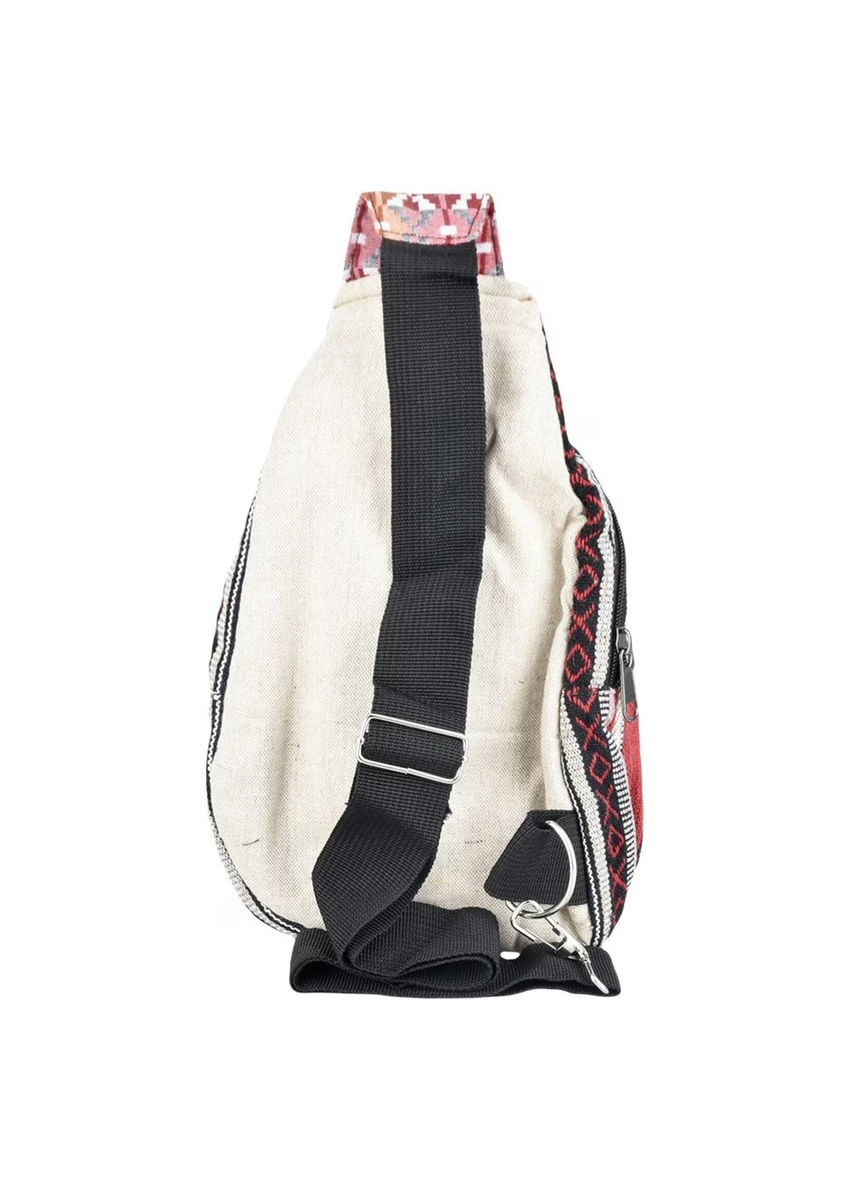 Threadheads Threadheads Himalayan Hemp Aztec Mushroom Sling Pack | 9"x8"