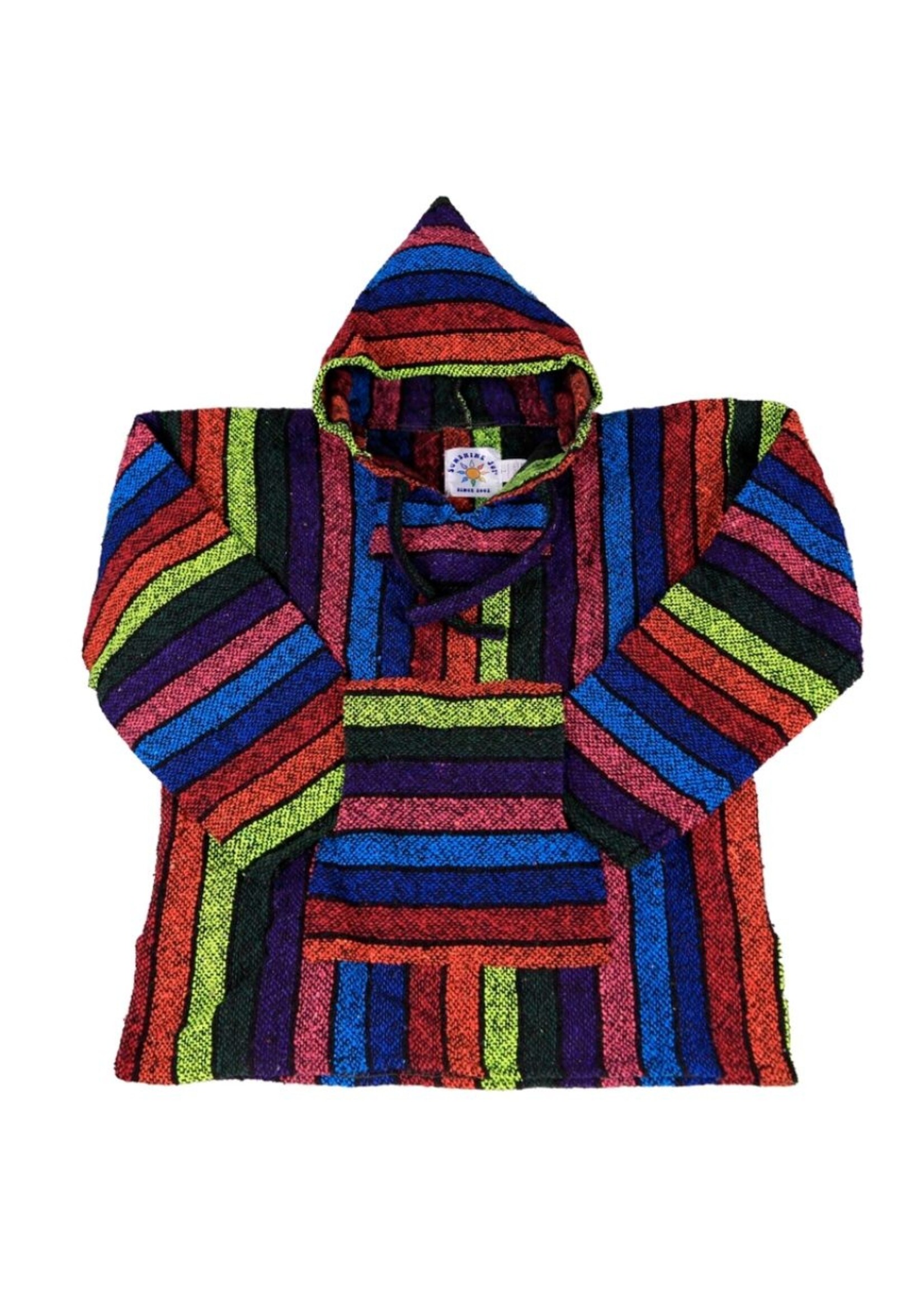 Sunshine Joy Sunshine Joy Neon Rainbow  Baja Pullover