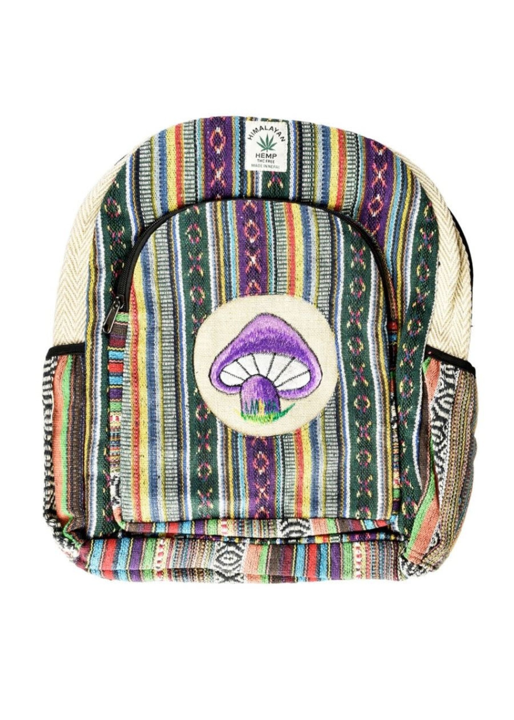 Threadheads ThreadHeads Himalayan Hemp Funky Mushroom Backpack | 12"x16"