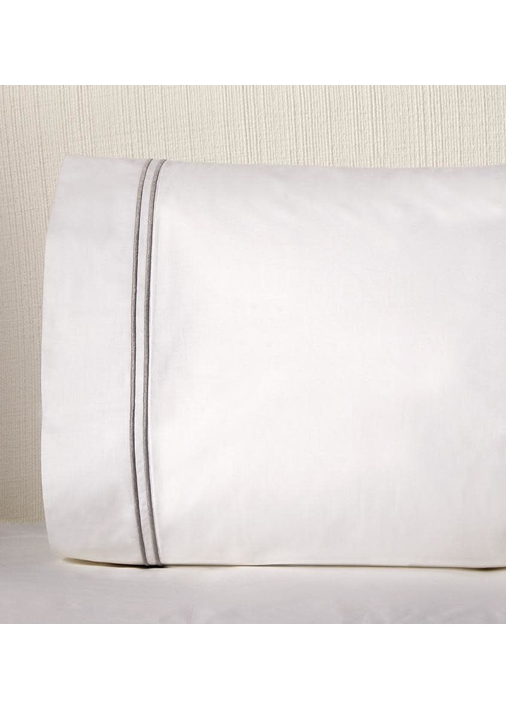 Sferra Sferra Grande Hotel Pillow Case Set STD  White Cadet