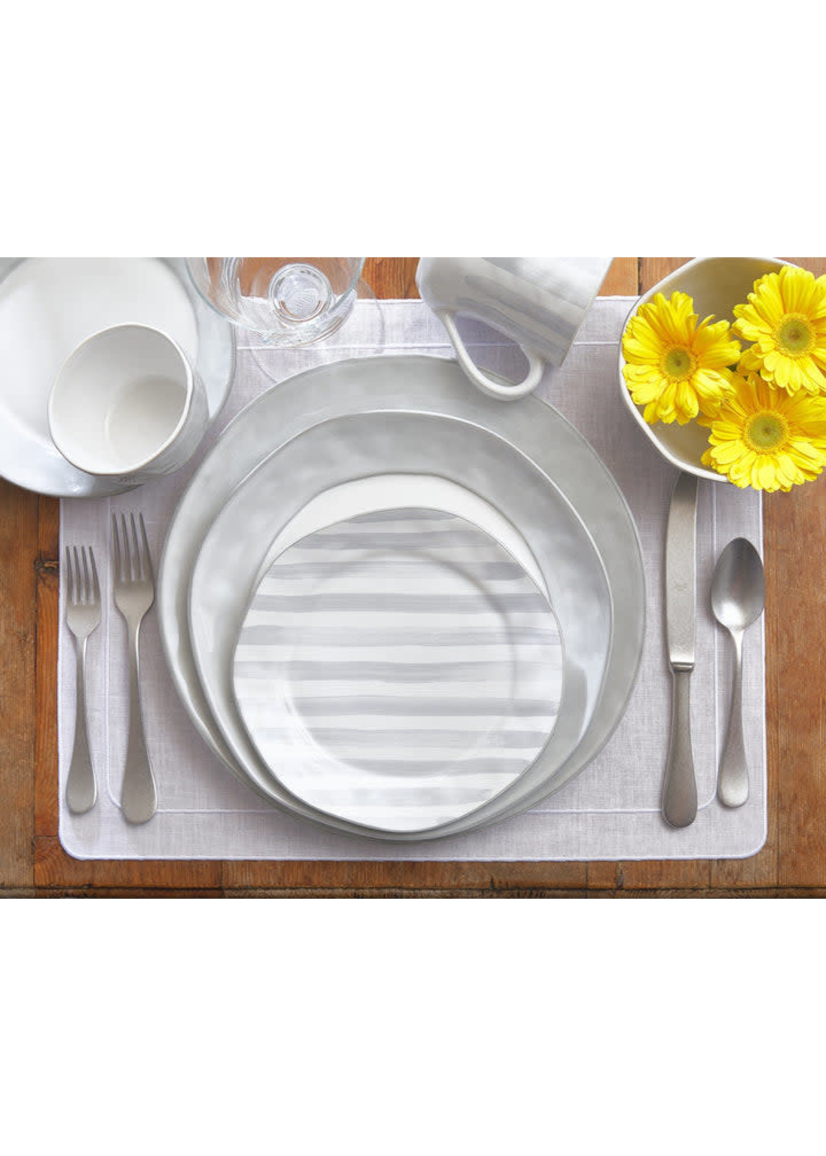 Skyros Skyros Azores Dinner Plate, Greige Shimmer