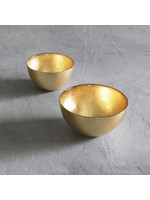 Beatriz Ball Beatriz Ball New Orleans Glass medium bowl set, gold foil