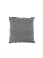 Indaba Indaba Lina Linen Throw Pillow, Steel Gray, 24x24