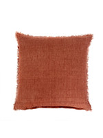 Indaba Indaba Lina Linen Throw Pillow, Rust, 24x24