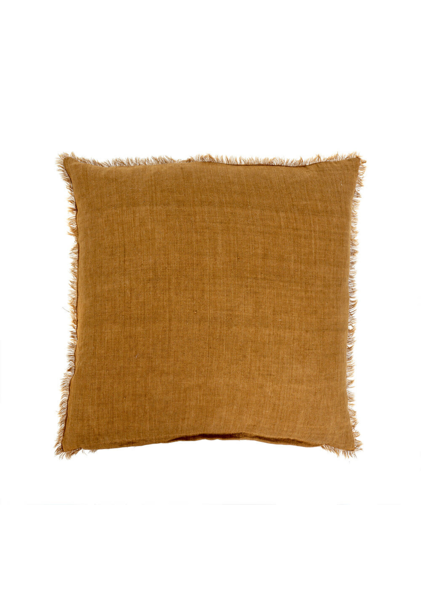 Indaba Indaba Lina Linen Throw Pillow, Gold, 24x24