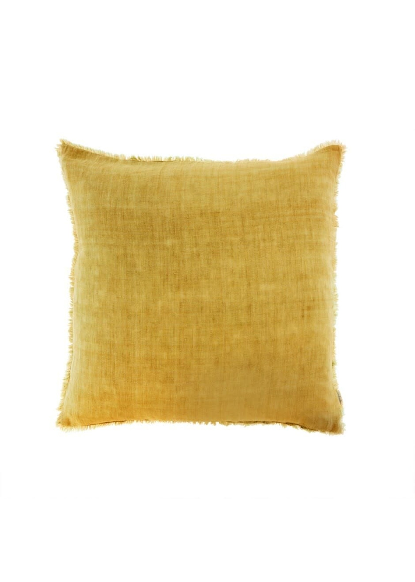 Indaba Indaba Lina Linen Throw Pillow, Chamomile, 24x24