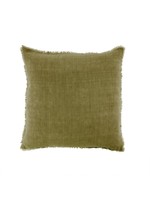 Indaba Indaba Lina Linen Throw Pillow, Dark Moss, 24x24