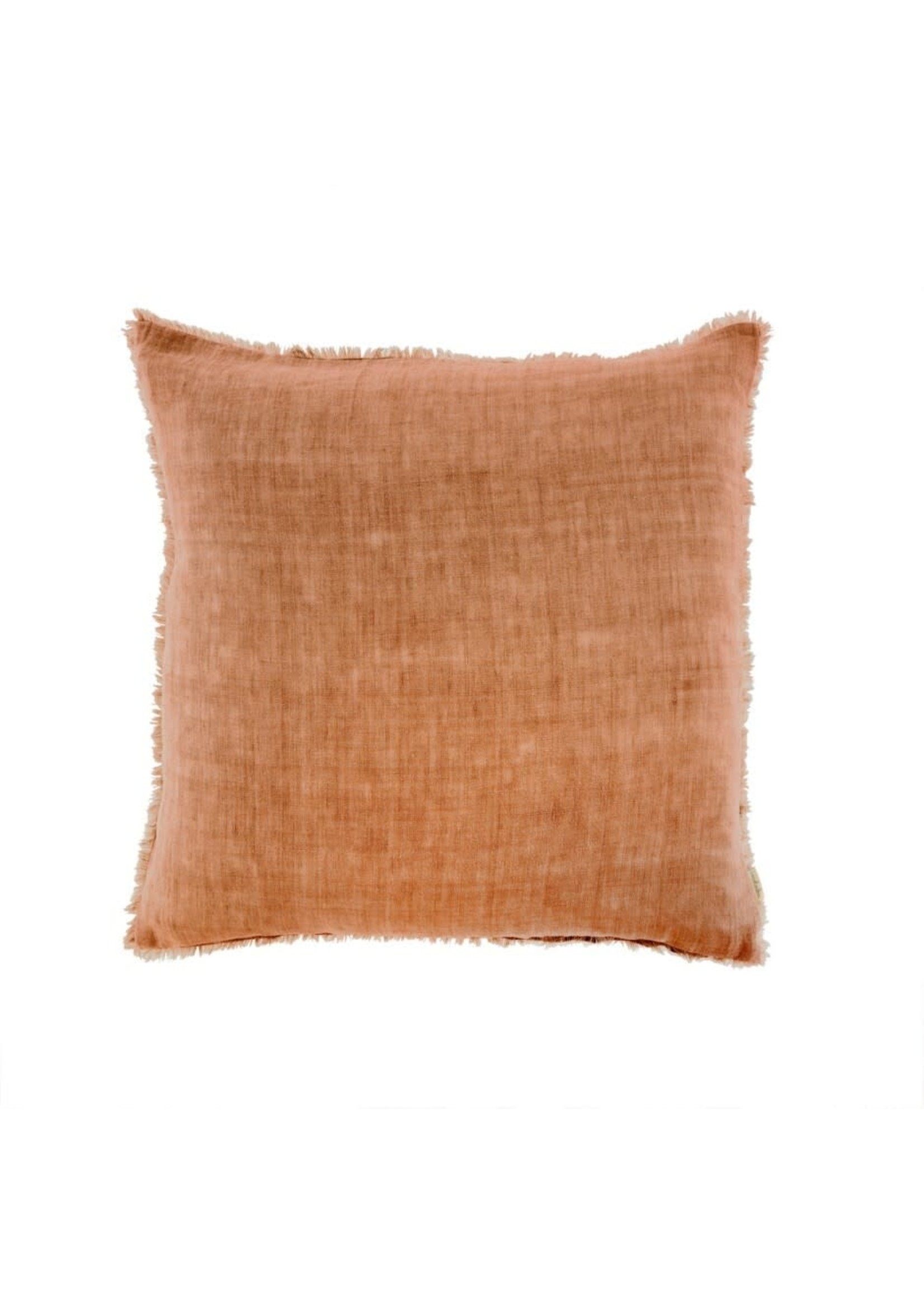 Indaba Indaba Lina Linen Throw Pillow, Melon, 24x24