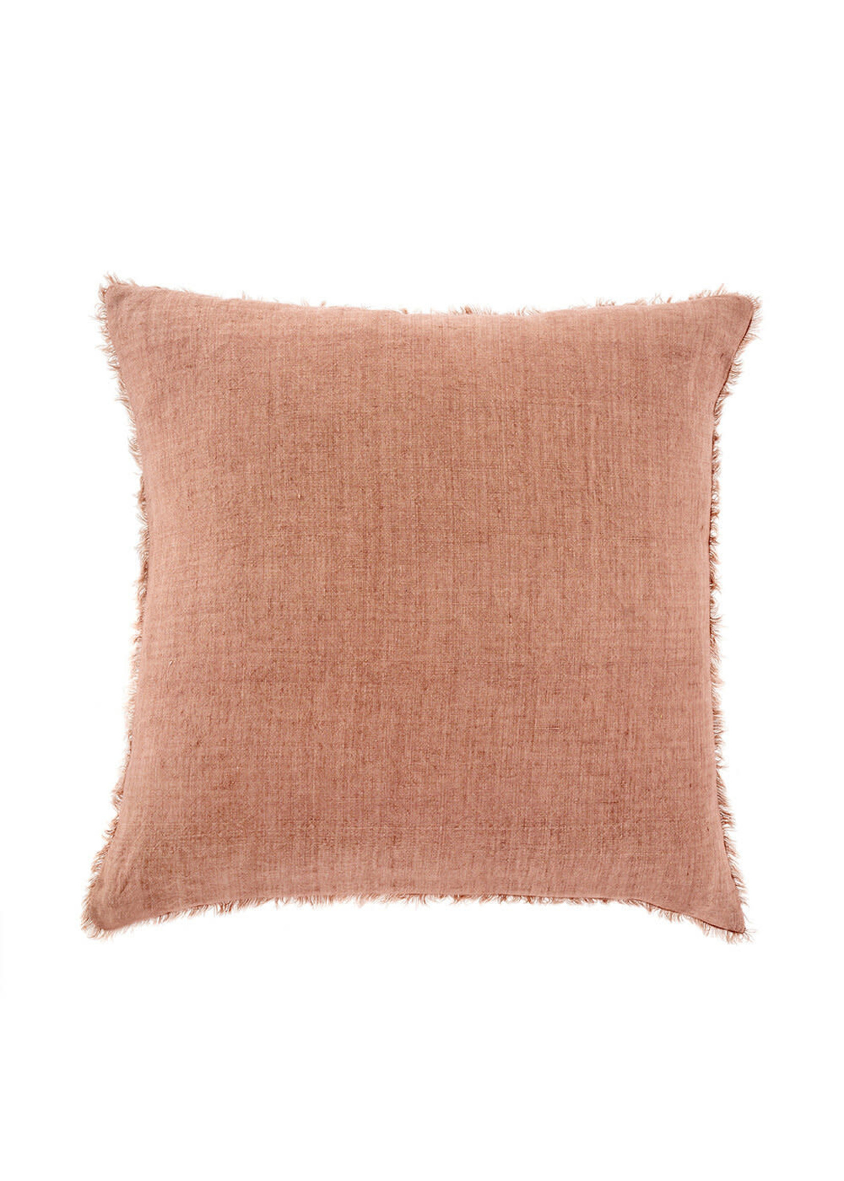 Indaba Indaba Lina Linen Throw Pillow, Redwood, 24x24