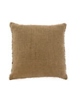 Indaba Indaba Lina Linen Throw Pillow, Hazelnut, 24x24