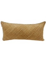HIEND HIEND Woven Suede Lumbar pillow, Butterscotch, 30x14