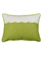 HIEND HIEND Capri Lumbar Pillow, Green and White