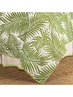 HIEND HIEND Capri Coastal Duvet Cover-Queen, Green and White