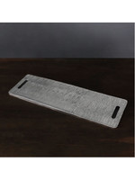 Beatriz Ball Beatriz Ball Sierra Modern Ripples Large Charcuterie Tray, W/Handles, Gun Metal