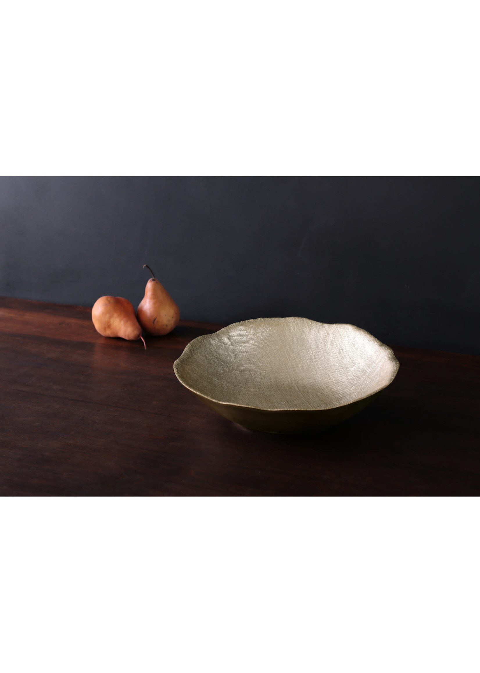 Beatriz Ball Beatriz Ball Sierra Modern Fina Large Bowl, Gold