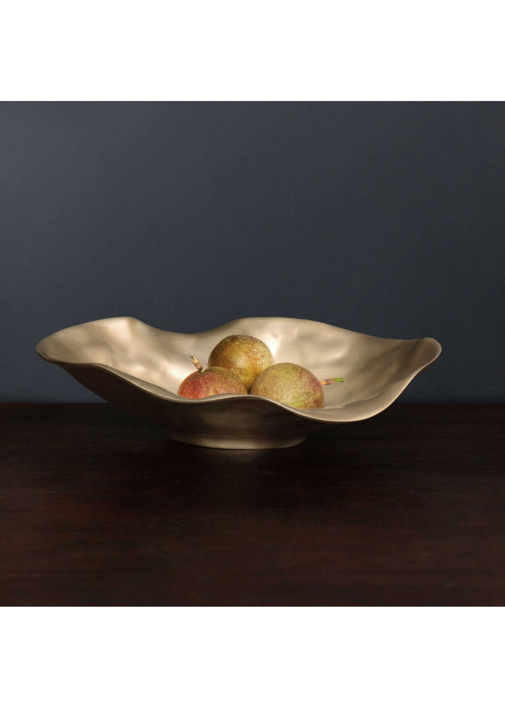 Beatriz Ball Beatriz Ball Sierra Modern Maia Oval Bowl, Gold, Medium