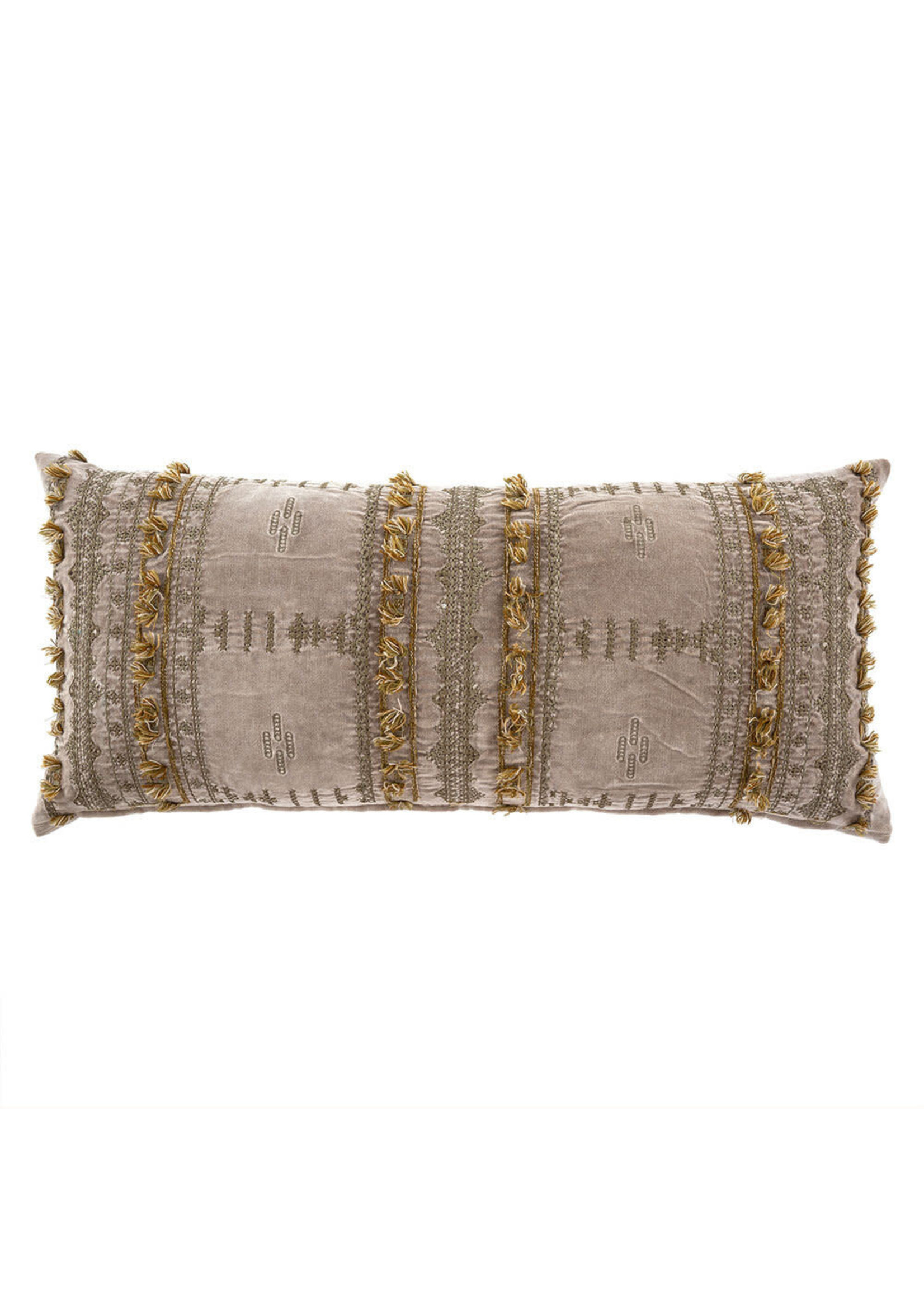 Indaba Indaba Sarita Velvet Pillow, Lilac, 15X32