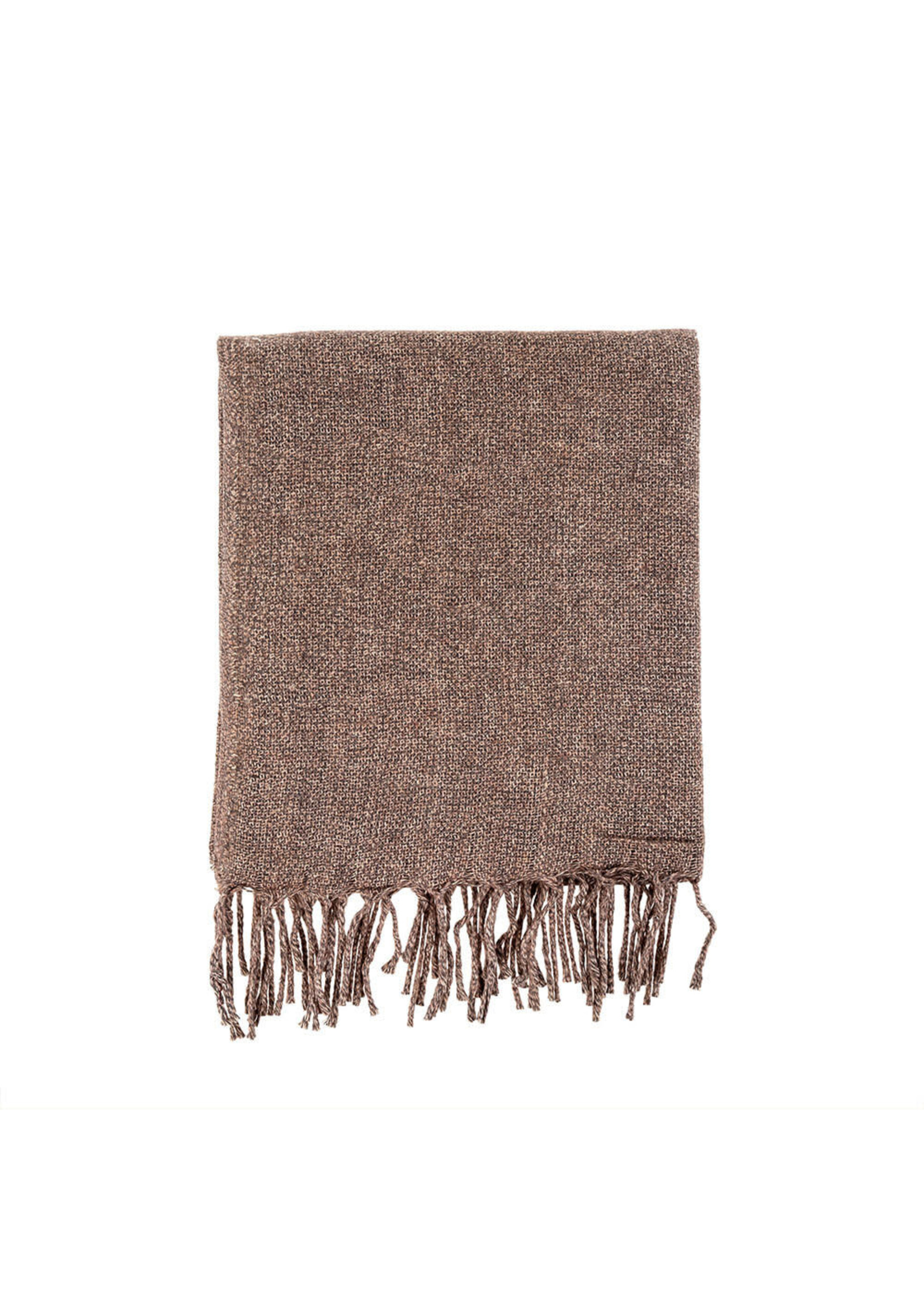 Indaba Indaba Adair Wool Blend Throw, Rose/Grey